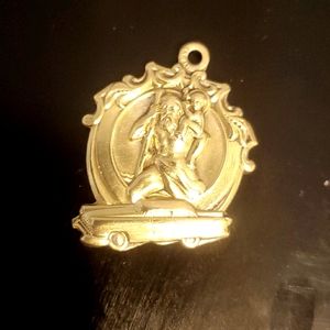 Rare 50s/60s Italian Saint christopher medallion